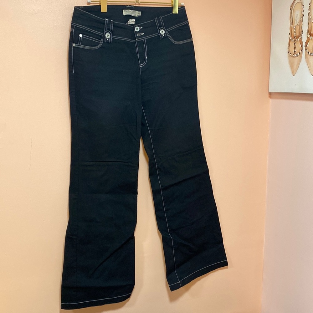 EUC Tribal Jeans Women's size 10 Black wise leg jeans Jeans.